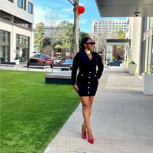 Women's Long Sleeve bandage dress